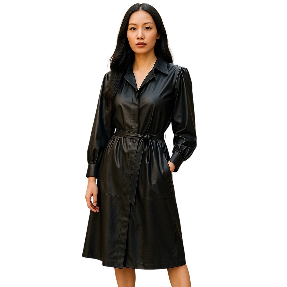 Vintage Laura Winston Trench Coat, Women’s Size 5/6, Black